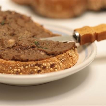 Recette NutriSimple Tartinade végétarienne Portobello et pois chiches 